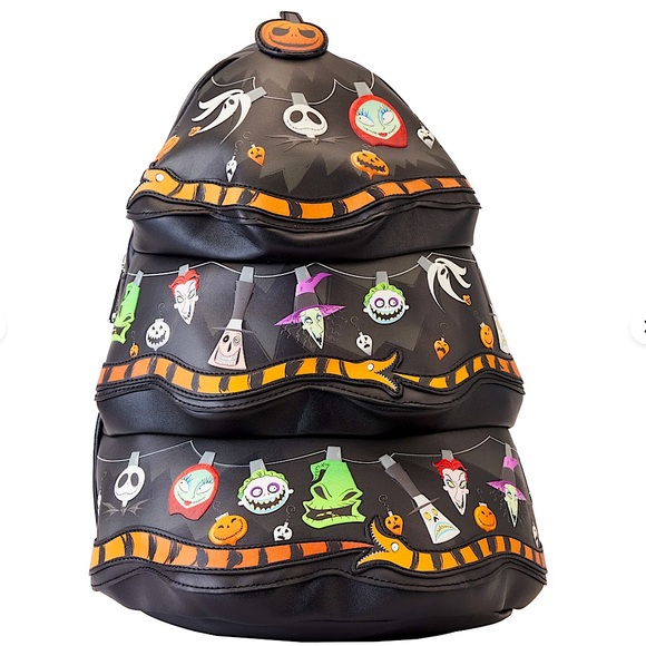 Loungefly Nightmare Before Christmas Figural Tree Mini Backpack New - Picture 1 of 6